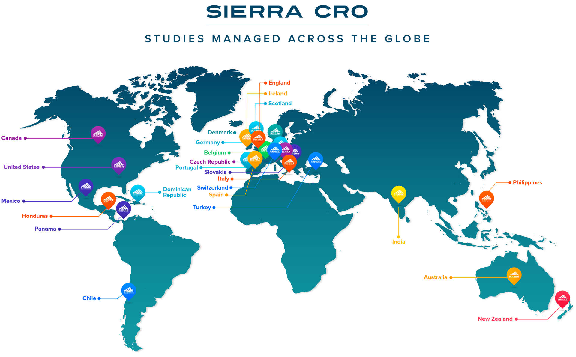Sierra CRO Global Footprint
